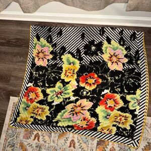 Kensie Floral and Striped Scarf